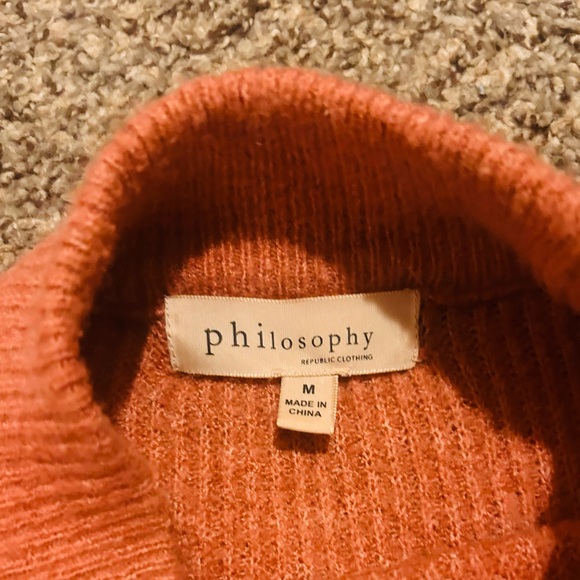 Philosophy Wool Blend Mock Turtleneck Sweater - Picture 5 of 8
